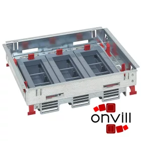   Legrand 088021, 18 (3X6) Modulos, Horizontális, Állítható Magasságú, Standard Padlódoboz