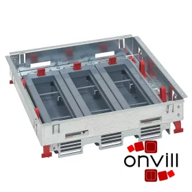   Legrand 088022, 24 (3X8) Modulos, Horizontális, Állítható Magasságú, Standard Padlódoboz