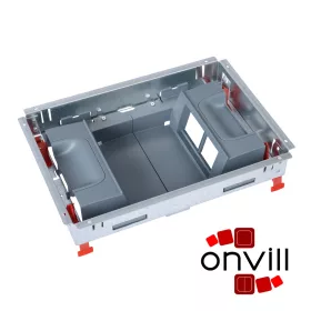   Legrand 088023, 8 (2X4) Modulos, Vertikális, Állítható Magasságú, Standard Padlódoboz