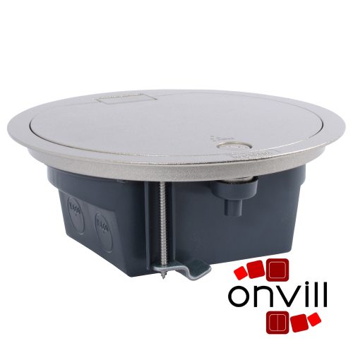 Legrand 088064, IP66-os Padlódoboz, Felhajtható Fedővel, Rozsdamentes Acél Borítással, 4 Modul Befogadására
