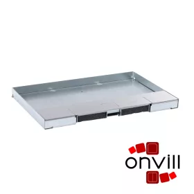   Legrand 088103, Rozsdamentes Acél Fedél, 8/12 Modulos, Perem Nélküli Padlódobozhoz, MAX. 15mm Burkolattal