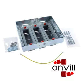   Legrand 088121, 18 (3X6) Modulos Vízszintes, Állítható Magasságú, Perem Nélküli Padlódoboz