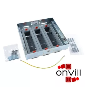   Legrand 088122, 24 (3X8) Modulos Vízszintes, Állítható Magasságú, Perem Nélküli Padlódoboz