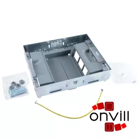   Legrand 088124, 12 (2X6) Modulos Merőleges, Állítható Magasságú, Perem Nélküli Padlódoboz