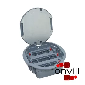   Legrand 088126, 20 Modulos Vízszintes, Állítható Magasságú, Kerek Padlódoboz