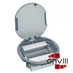   Legrand 088127, 12 (2X6)Modulos Merőleges, Állítható Magasságú, Kerek Padlódoboz