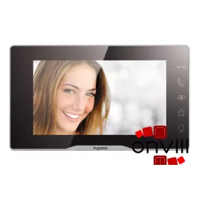   Legrand 2 vezetékes EASYKIT Plus kaputelefon kiegészítő: videó beltéri egység: 7''-os, színes kijelző, adapterrel, tükörhatású, Legrand 364220