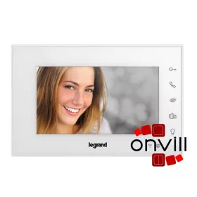   Legrand 2 vezetékes EASYKIT Wi-Fi kaputelefon kiegészítő: videó beltéri egység: 7''-os, színes kijelző, adapterrel, fehér, Legrand 365220