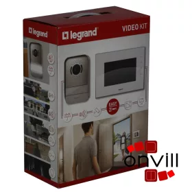   Legrand 369230, 2 Vezetékes Színes Videó Kaputelefon Szett, 1 V. 2 Lakásos, 7-os Fehér Beltéri Egységgel