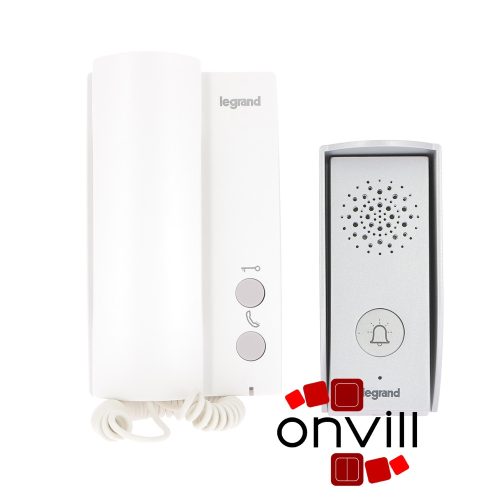 Legrand 369500, 3-Vezetékes Audió Kaputelefon Szett, 1 Lakásos
