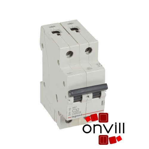 Legrand 419227, RX3 Kismegszakító, 2P, C32, 6000A, Bic
