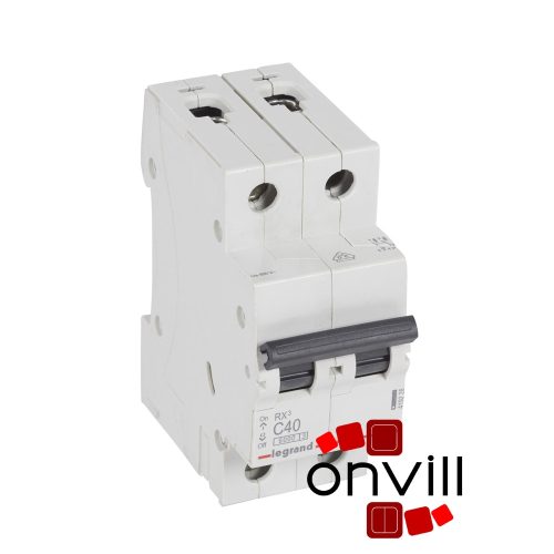Legrand 419228, RX3 Kismegszakító, 2P, C40, 6000A, Bic