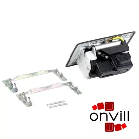   Legrand 654001, Pop-Up Doboz Bútorlapba, 4 (2+2) Modulos, Rögzítőkerettel és Kábeltartó Dobozzal, Fehér