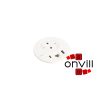 Legrand 654710, Incara Disq 80 - Bútorba Süllyeszthető 2P+F + USB-A+C + Rj45 Cat.6 UTP Aljzat, 2M Kábellel, Fehér