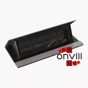   Legrand 654808, Incara Pop-Up - Bútorba Süllyeszthető, 8 Modul Üres, Rozsdamentes Acél