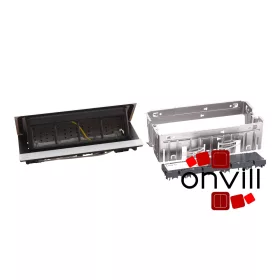   Legrand 654811, Incara Pop-Up - Bútorba Süllyeszthető, 8 Modul Üres, Alumínium