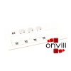 Legrand 654865, Incara Multilink - Válaszfalba Süllyeszthető, 2X8 Modul, 3X2P+F + USB-A+C + 4XRJ45 Cat.6 UTP Aljzat, 2M Kábellel, Fehér
