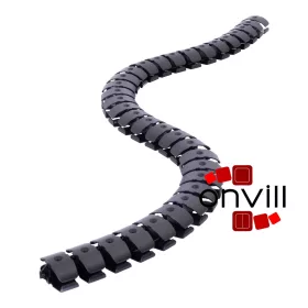   Legrand 654993, Incara Kábelvezető Hernyó, 2 Rekeszes, 1,2m, Fekete