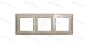 Legrand 665033, Niloé Hármas Keret, Füstszürke