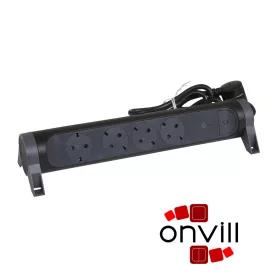   Legrand 694511, Prémium Elosztósor, 4X2P+F, Túlfeszültség-Védelemmel, 1,5m Vezetékkel, Fekete