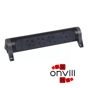   Legrand 694545, Prémium Elosztósor, 4X2P+F Forgatható, Vezeték Nélkül, Fekete