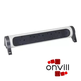   Legrand 694546, Prémium Elosztósor, 5X2P+F Forgatható, Vezeték Nélkül, Fehér/Fekete