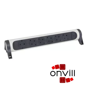   Legrand 694547, Prémium Elosztósor, 6X2P+F Forgatható, Vezeték Nélkül, Fehér/Fekete