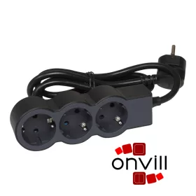   Legrand 694560, Standard Elosztósor, 3X2P+F, 3m Vezetékkel, Fekete