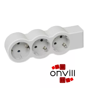   Legrand 694573, Standard Elosztósor, 3X2P+F, Vezeték Nélkül, Fehér/Szürke