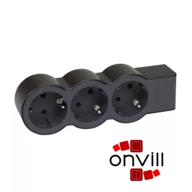   Legrand 694574, Standard Elosztósor, 3X2P+F, Vezeték Nélkül, Fekete