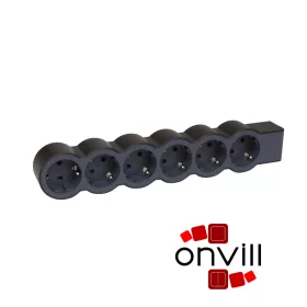   Legrand 694580, Standard Elosztósor, 6X2P+F, Vezeték Nélkül, Fekete