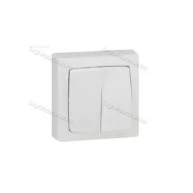   Legrand 696002, Oteo Falon Kívüli, Csillárkapcsoló, Kerettel, Fehér