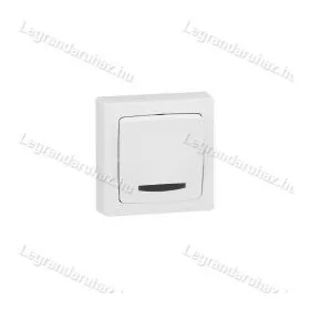   Legrand 696017, Oteo Falon Kívüli, Váltókapcsoló, Fényjelzős, Kerettel, Fehér