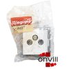 Legrand 721109, Suno Egypólusú Nyomó, 6 A, Fehér