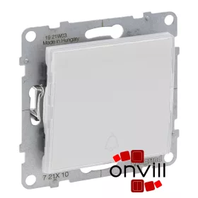   Legrand 721110, Suno Egypólusú Nyomó Jelzőfénnyel Címketartóval, 6 A, Fehér