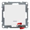 Legrand 721111, Suno Egypólusú Kapcsoló Jelzőfénnyel, 10 AX, Fehér