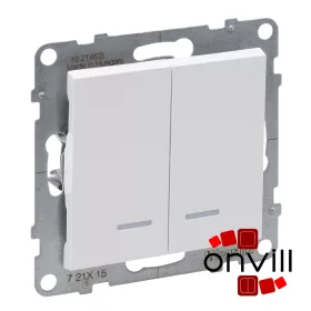   Legrand 721115IP44, Suno Csillárkapcsoló Jelzőfénnyel, 10 AX, IP44, Fehér