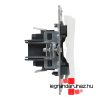 Legrand 721115, Suno Csillárkapcsoló Jelzőfénnyel, 10 AX, Fehér