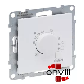   Legrand 721137, Suno Szobatermosztát Padlófűtéshez, Fehér