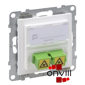   Legrand 721147, Suno SC/APC  Optikai Csatlakozóaljzat, Fehér