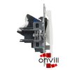 Legrand 721153, Suno 2XRJ45 Cat.6 UTP Informatikai Csatlakozóaljzat, Fehér