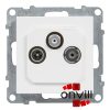 Legrand 721169, Suno TV-Rádió-SAT Aljzat, Végzáró, 10 dB, Fehér