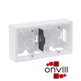   Legrand 721195, Suno Kiemelődoboz (Kiemelőkeret), Kettős, Fehér