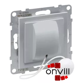   Legrand 721300, Suno Húzózsinóros Váltóérintkezős Nyomó, 6 A, Alumínium