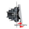 Legrand 721302, Suno Kétpólusú Kapcsoló, 10 AX, Alumínium