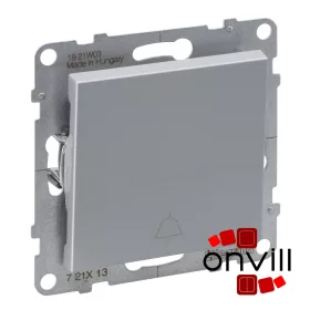   Legrand 721313IP44, Suno Egypólusú Nyomó Csengőjellel, 6 A, 250V, IP44, Alumínium