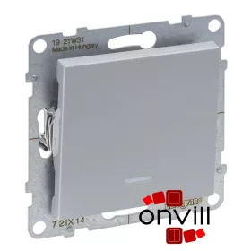   Legrand 721314, Suno Egypólusú Kapcsoló Ellenőrzőfénnyel, 16 AX, Fekete