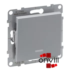   Legrand 721316, Suno Váltókapcsoló Jelzőfénnyel, 10 AX, Alumínium