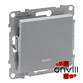   Legrand 721316IP44, Suno Váltókapcsoló Jelzőfénnyel, 10 AX, IP44, Alumínium