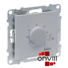   Legrand 721336, Suno Elektronikus Szobatermosztát, Alumínium